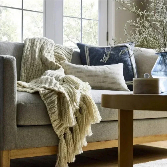 NWOT Raised Striped Chunky Knit Throw
Blanket Cream - Studio McGee - Picture 2 of 5